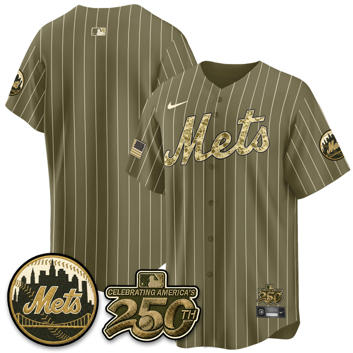 NYM Armed Forces Day Vapor Premier Limited Jersey - Stitched V2