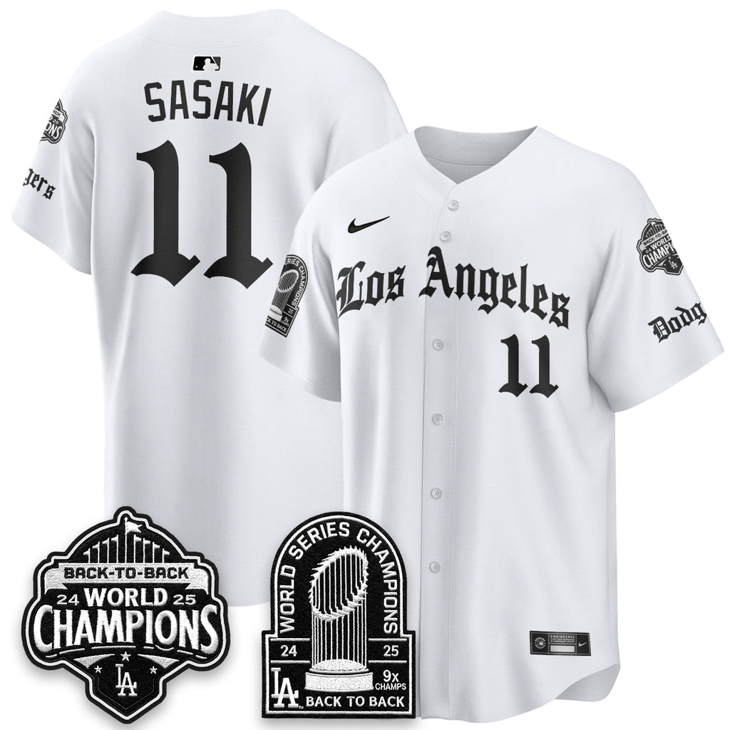 LAD WS Champions Back 2 Back Patch Vapor Premier Limited Gothic Gold Edition Jersey - Stitched