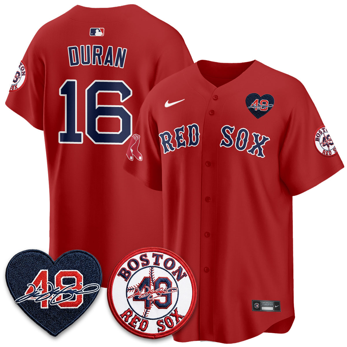 BOS Tim Wakefield Memorial Patch Vaper Premier Limited Jersey - Stitched