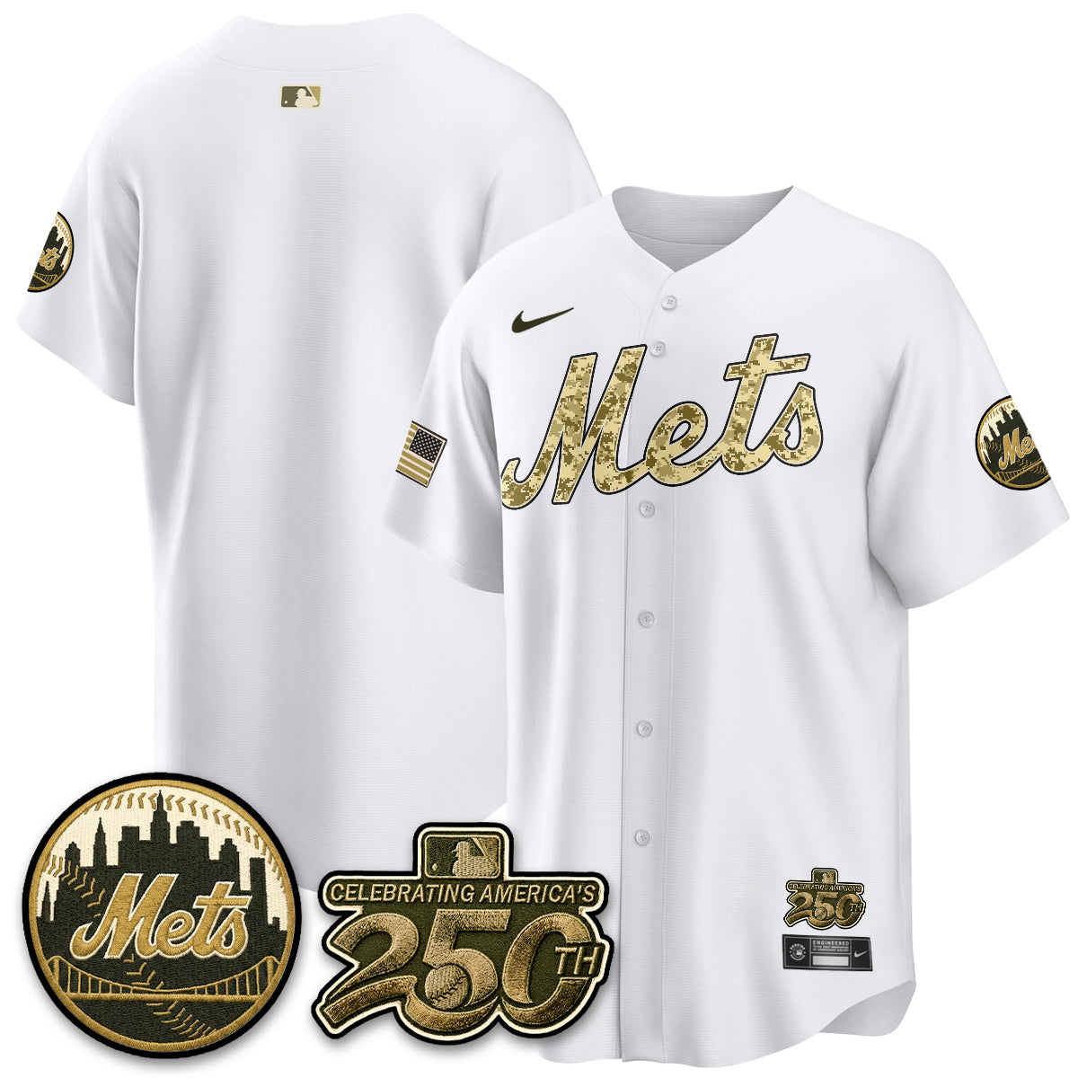 NYM Armed Forces Day Vapor Premier Limited Jersey - Stitched V2