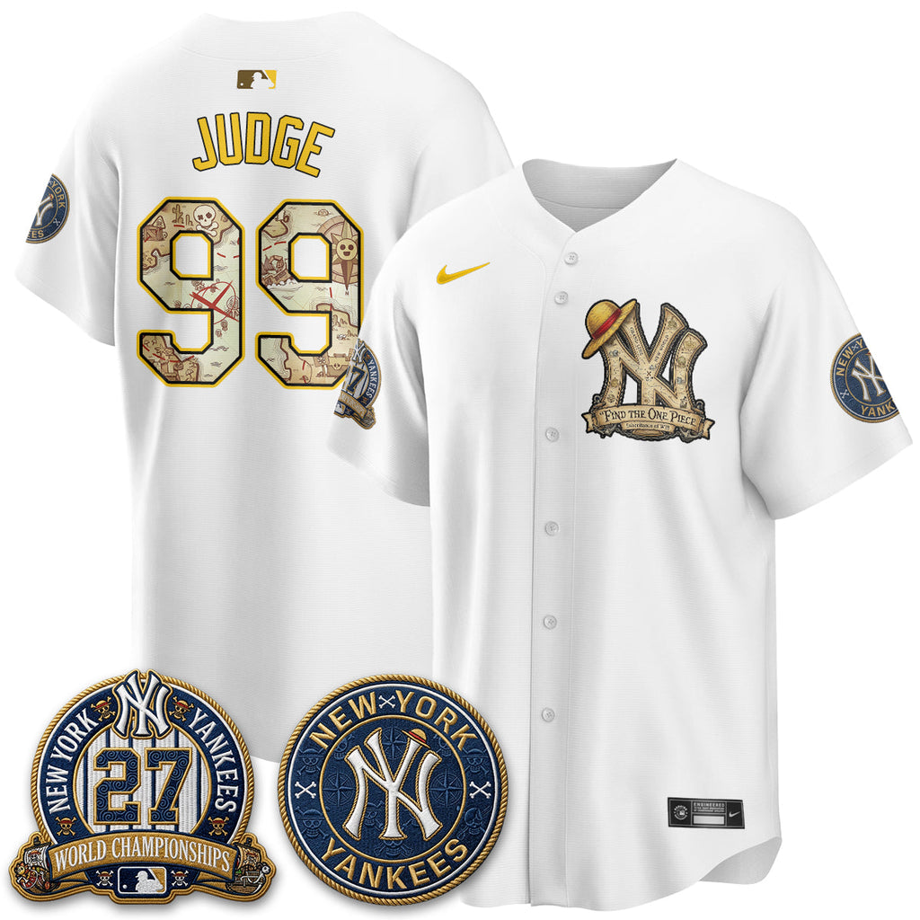 NYY x OP Japanese Cartoon Limited Jersey -  Stitched