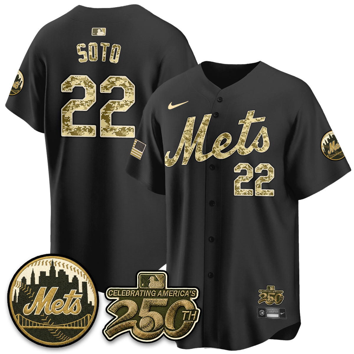 NYM Armed Forces Day Vapor Premier Limited Jersey - Stitched V2