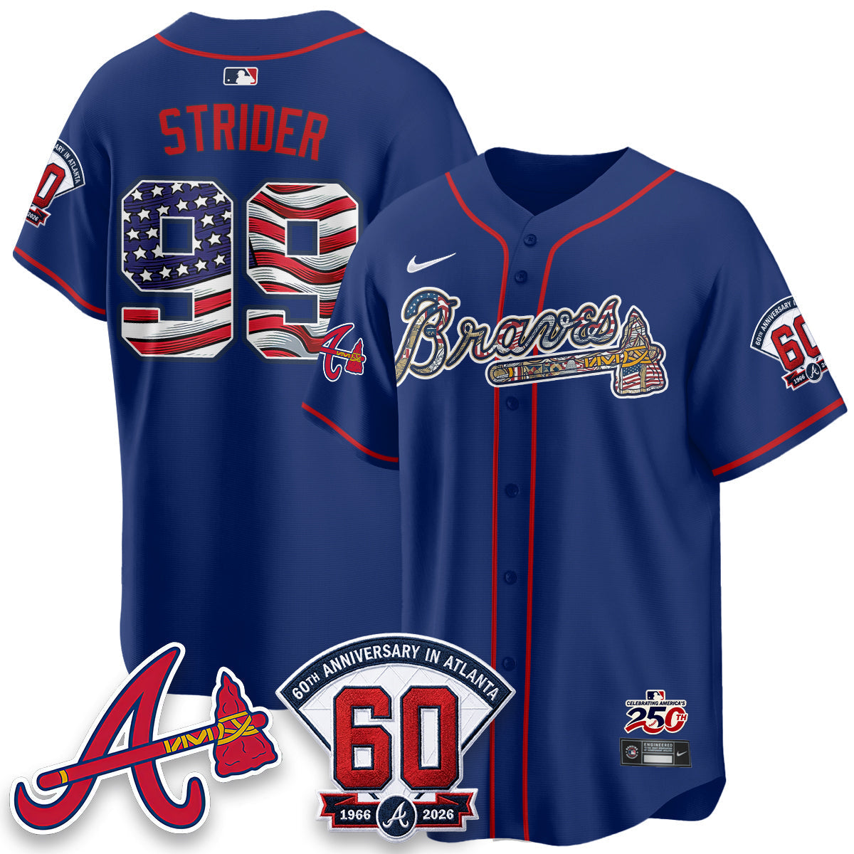 ATL 2026 Independence Day USA Vapor Limited Jersey - Stitched