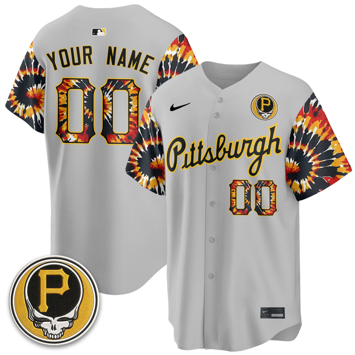 PIT x Grateful Dead Vapor Limited Custom Jersey - Stitched