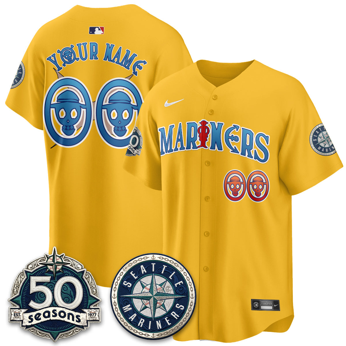 SEA x Japanese Cartoon Vapor Limited Custom Jersey - Stitched