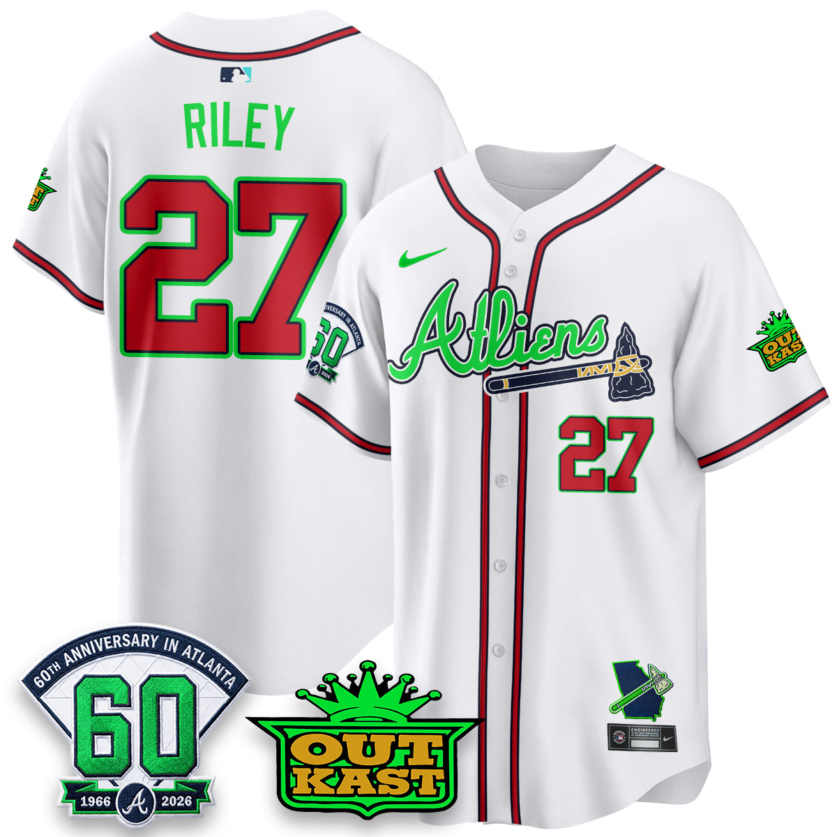 ATL x Atliens Cool Base Galaxy Version Jersey - Stitched (44)