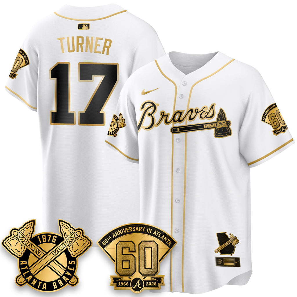 ATL 60th Anniversary Gold Edition Vapor Limited Jersey - Stitched