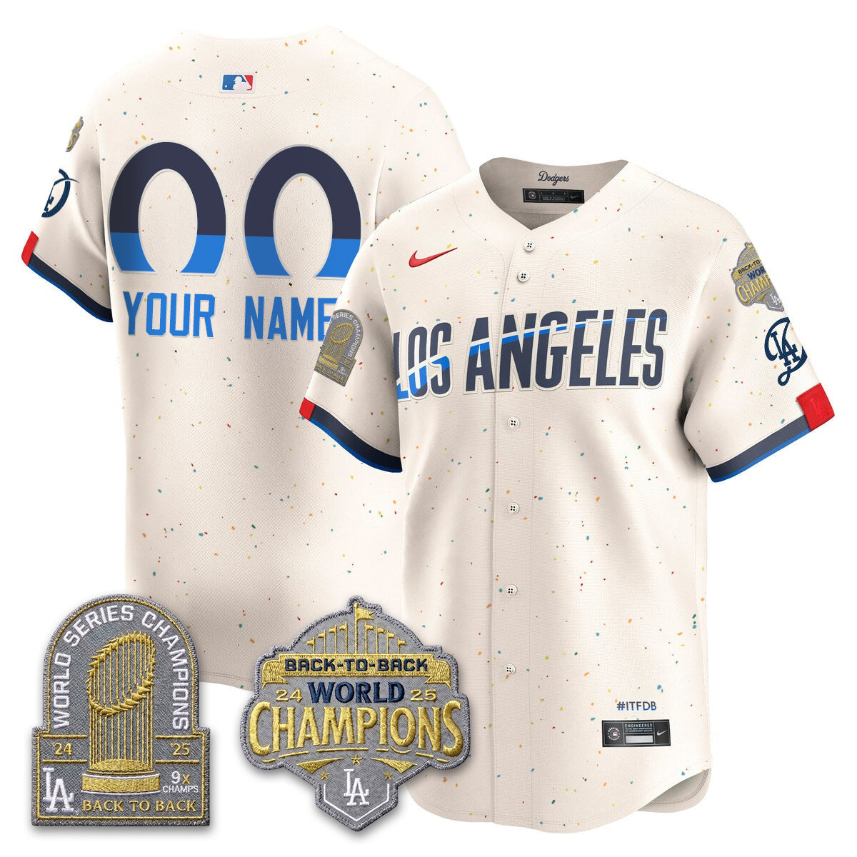 CUSTOM LAD Gold Collection Vapor Limited Jersey - 9x & B2B Champs - Stitched