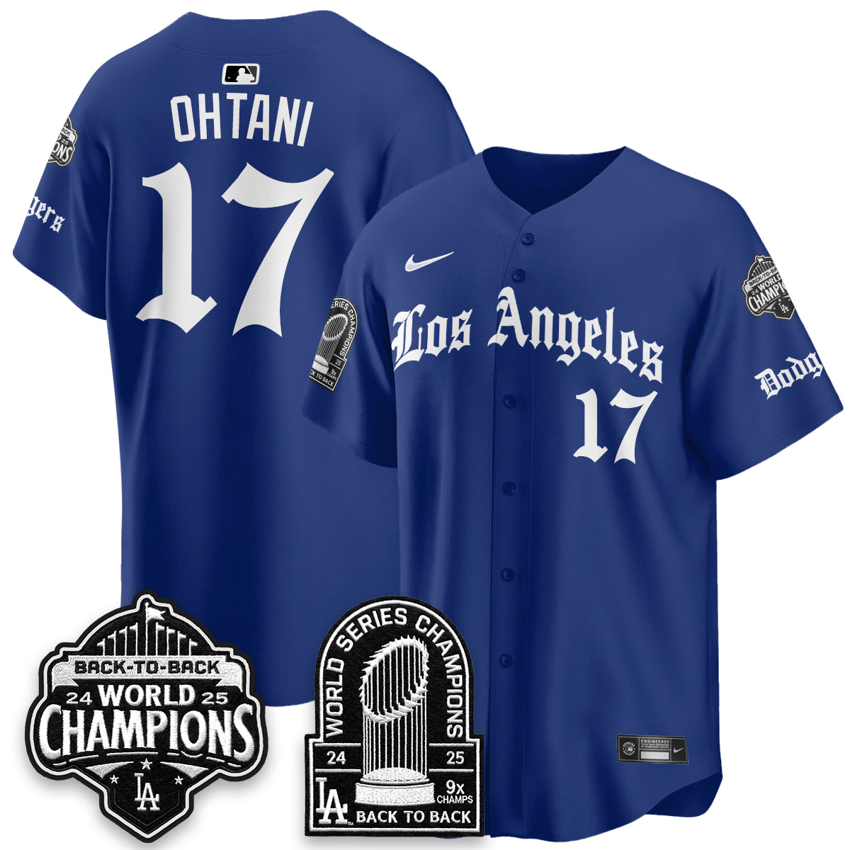 LAD WS Champions Back 2 Back Patch Vapor Premier Limited Gothic Gold Edition Jersey - Stitched