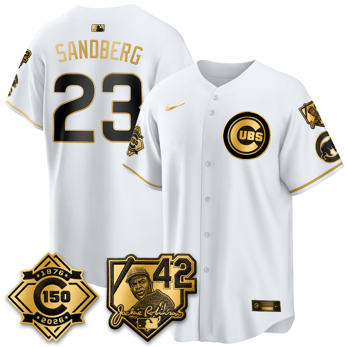 CHC 150th Anniversary & Jackie Robinson Day Patch Vapor Premier Limited Jersey - Stitched
