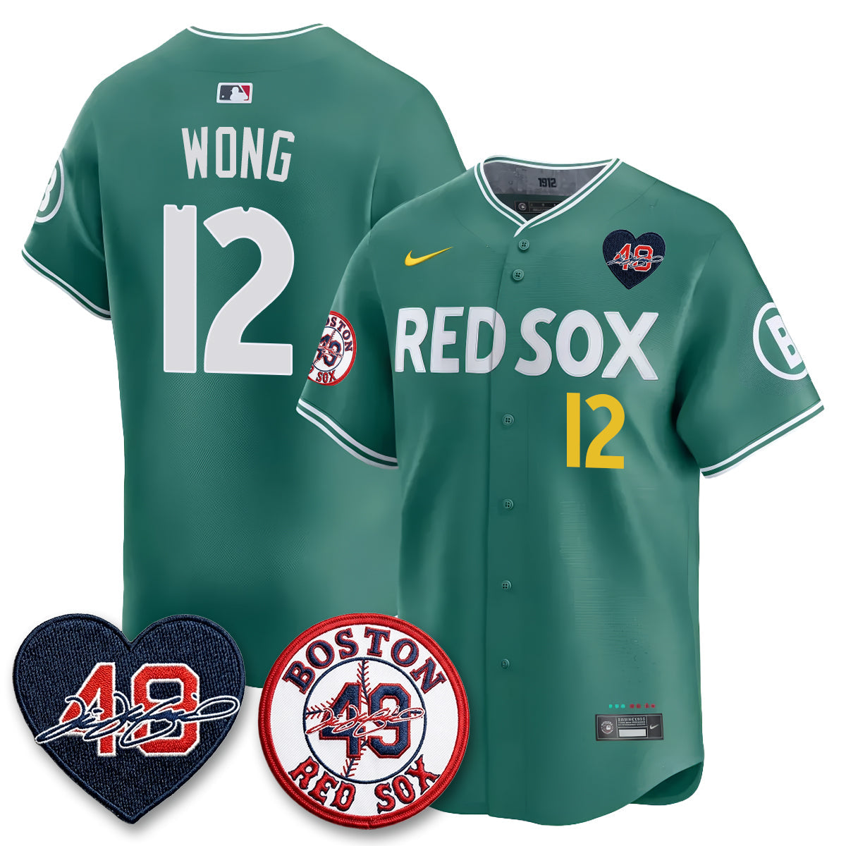 BOS Tim Wakefield Memorial Patch Vaper Premier Limited Jersey - Stitched