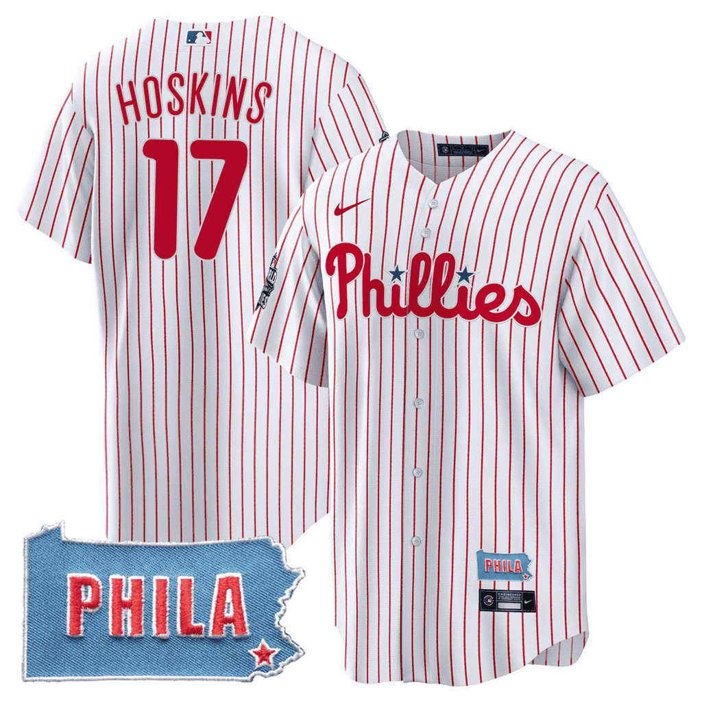 Men's Philadelphia Phillies Cool Base Jersey - PHILA PA State Patch