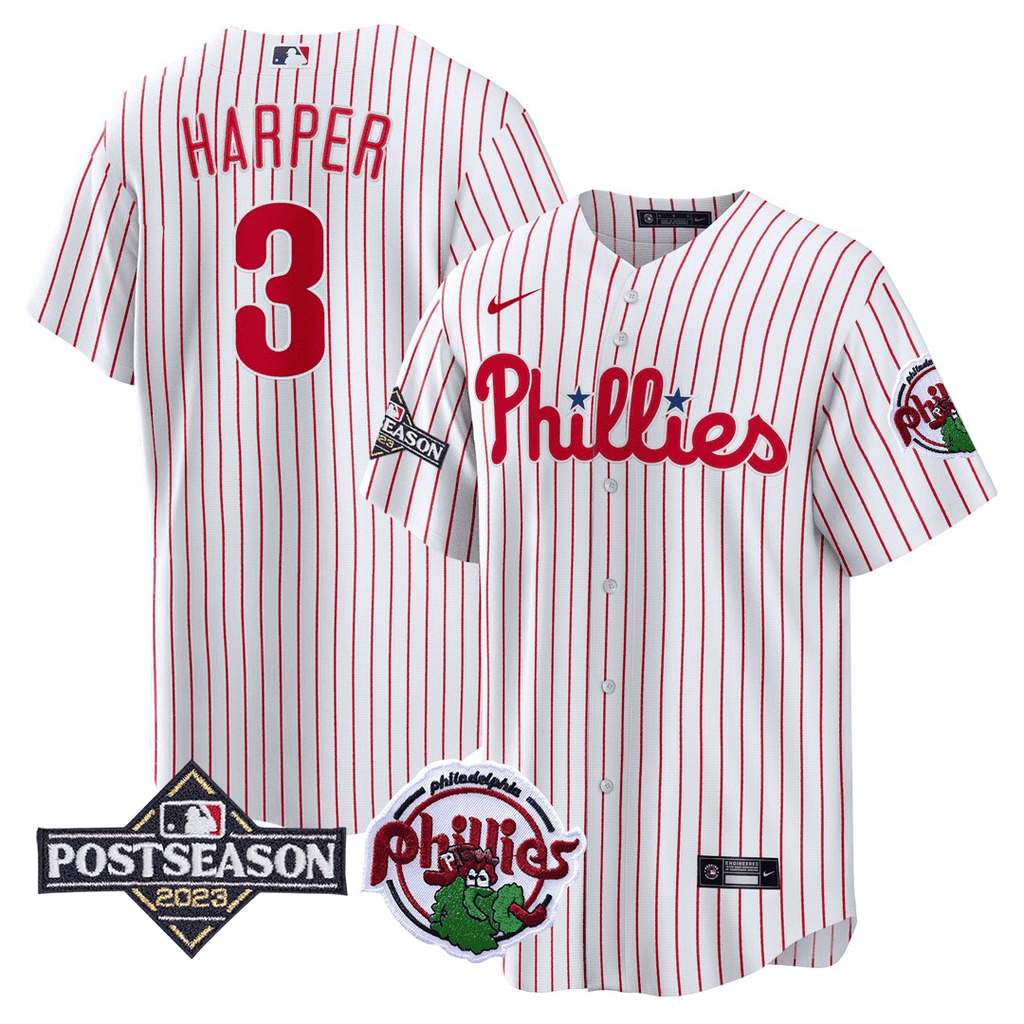Men's Philadelphia Phillies Cool Base Jersey - 2023 Postseason Patch