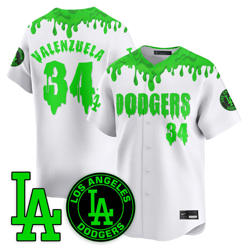 Custom Los Angeles Dodgers "Slime Night Special" Jersey - Stitched