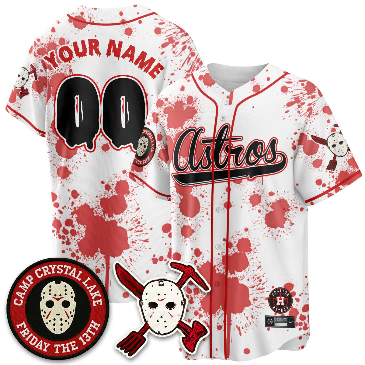 HOU "Friday the 13th" Jersey - All Stitched