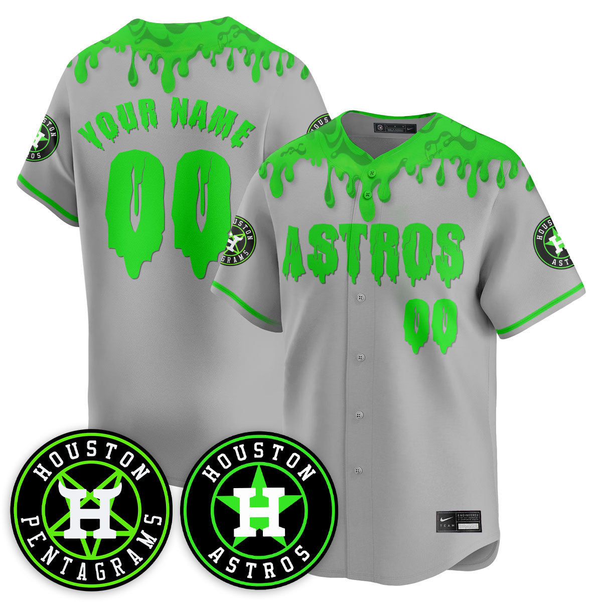 HOU "Slime Night Special" Jersey - Stitched