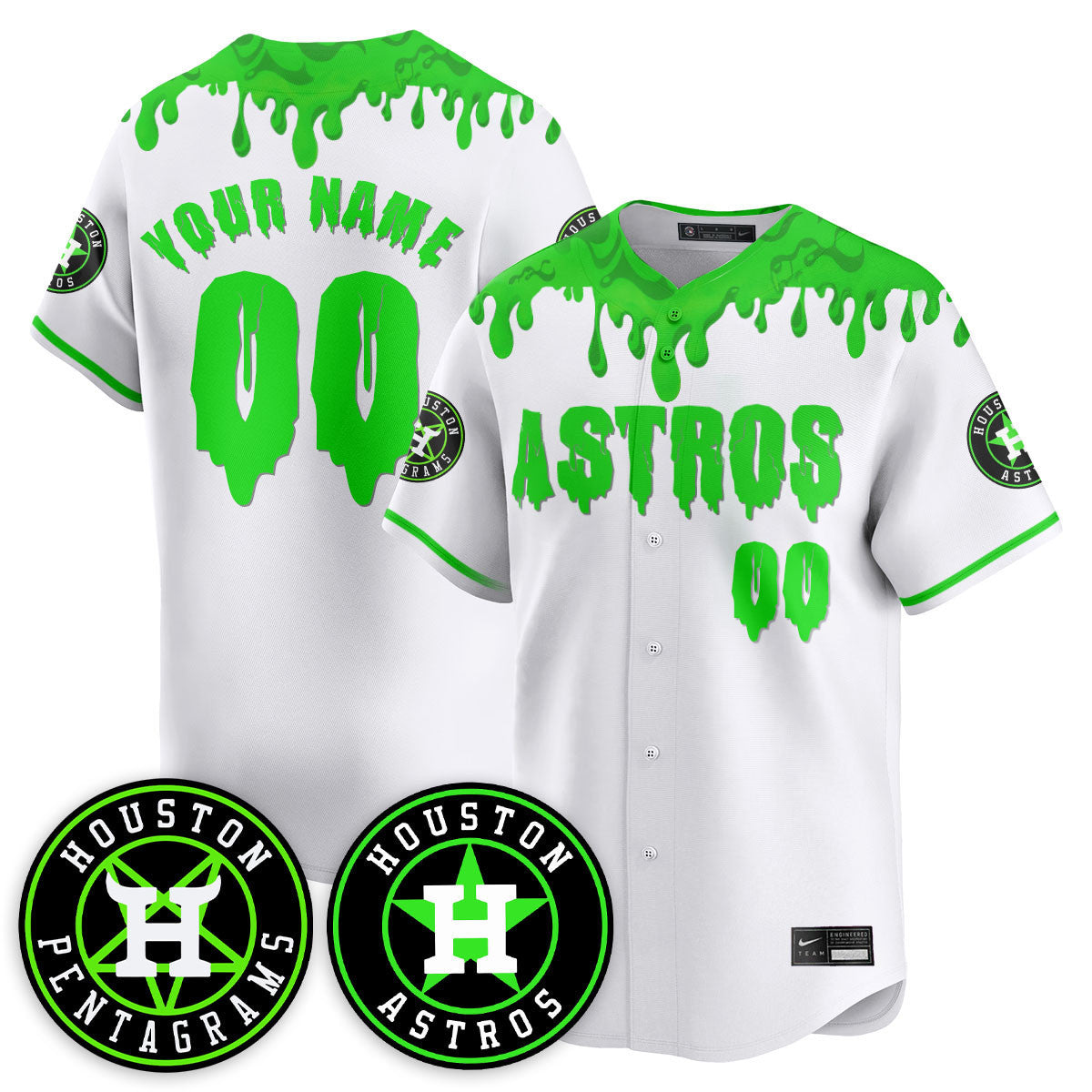 HOU "Slime Night Special" Jersey - Stitched