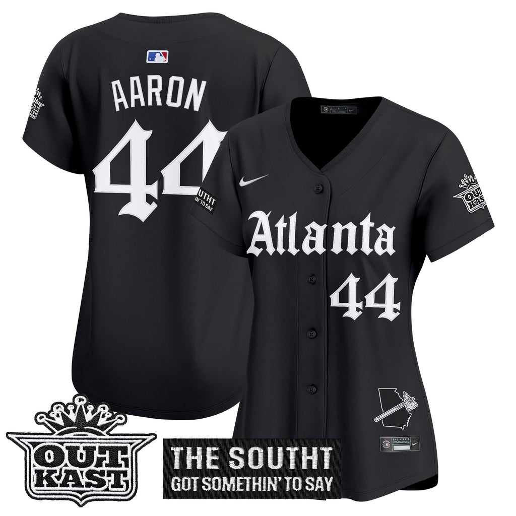 Women's Atlanta Braves 'Gothic South x Outkast Edition' Vapor Premier Limited Jersey - All Stitched