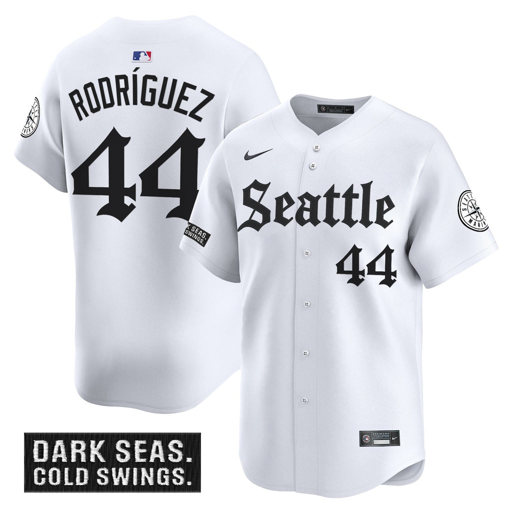 Men's Seattle Mariners 'Deep Sea Gothic Edition' Vapor Premier Limited Jersey - All Stitched