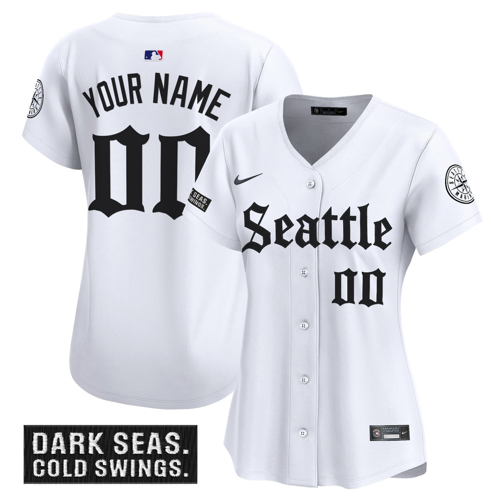 Seattle Mariners 'Deep Sea Gothic Edition' Vapor Premier Limited Custom Jersey - All Stitched