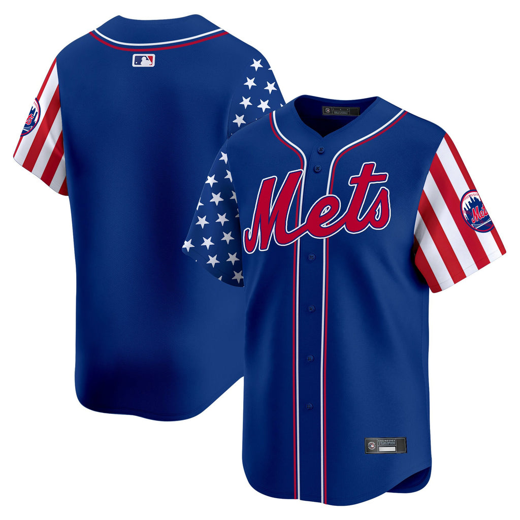 Men's New York Mets 2025 Independence Day Vapor Premier Limited Jersey - All Stitched