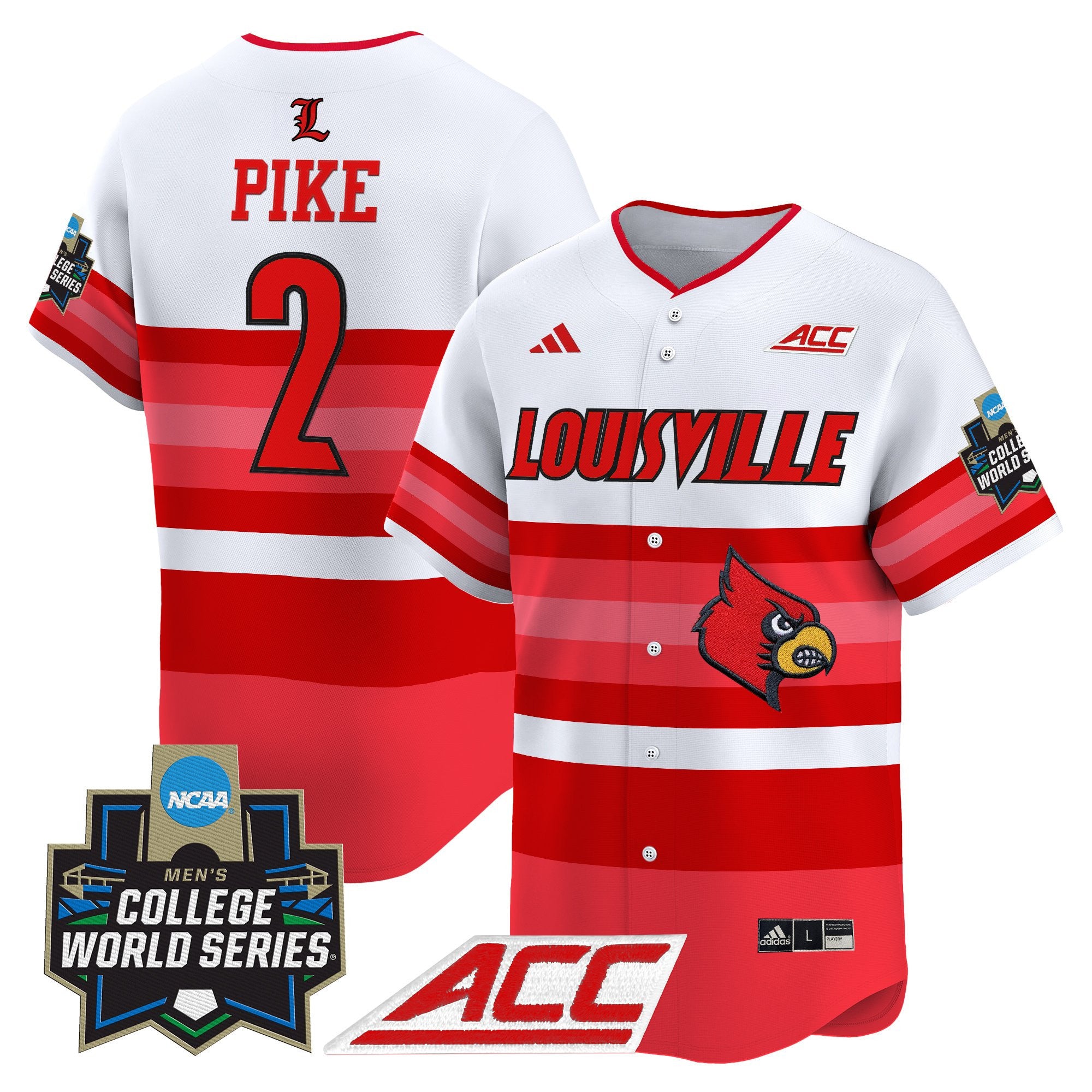 Men's Louisville Cardinals 2025 World Series Vapor Premier Limited Jersey - All Stitched