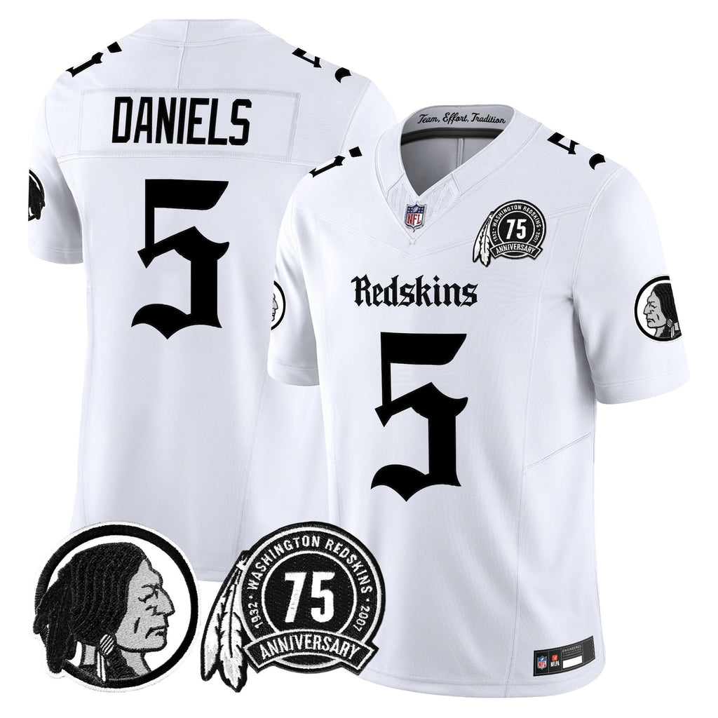 Men's Washington Redskins 'Gothic Capital Edition' Vapor Limited Jersey - All Stitched