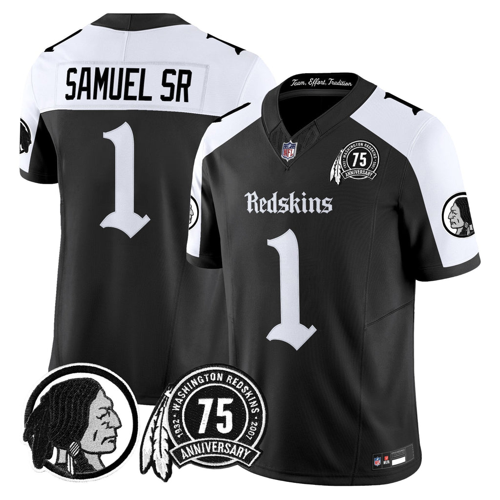 Men's Washington Redskins 'Gothic Capital Edition' Vapor Limited Jersey - All Stitched