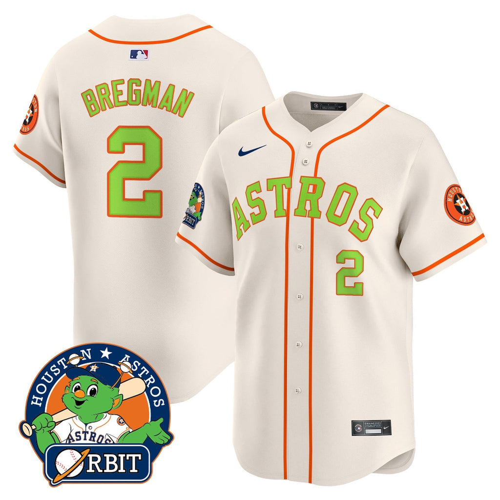 Astros Orbit Patch Vapor Premier Limited Jersey V2 - All Stitched
