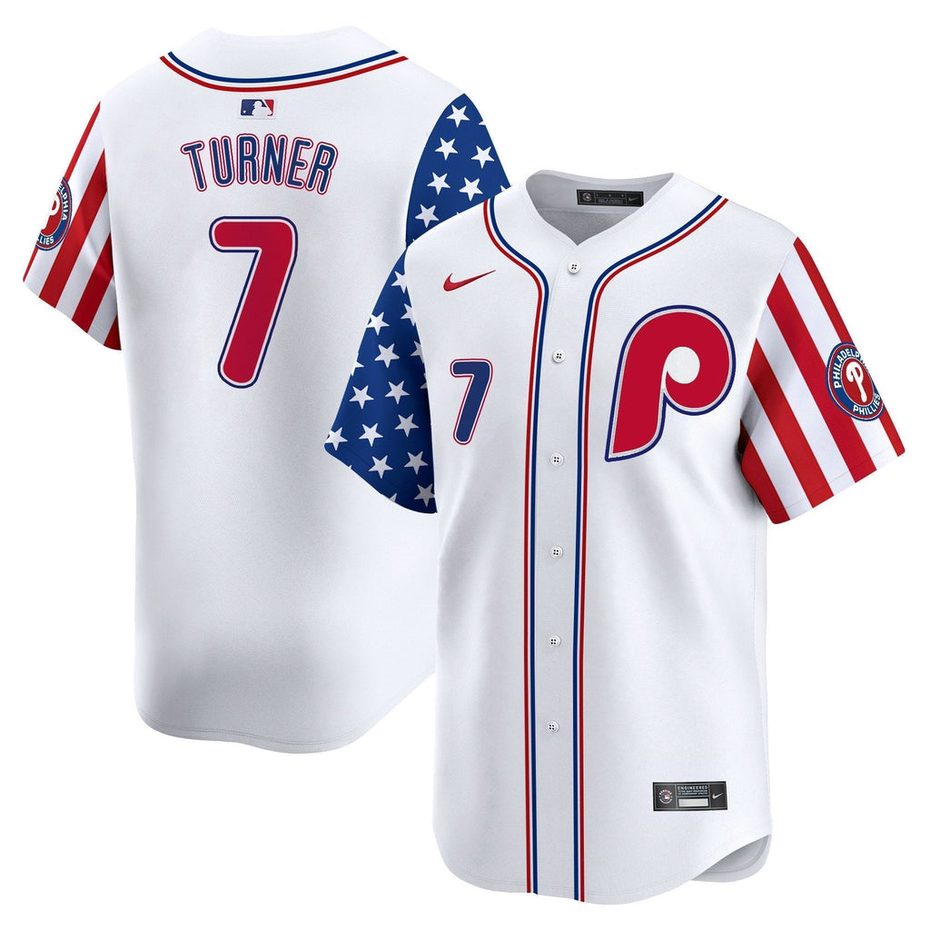 Phillies 2025 Independence Day Vapor Premier Limited Jersey - All Stitched