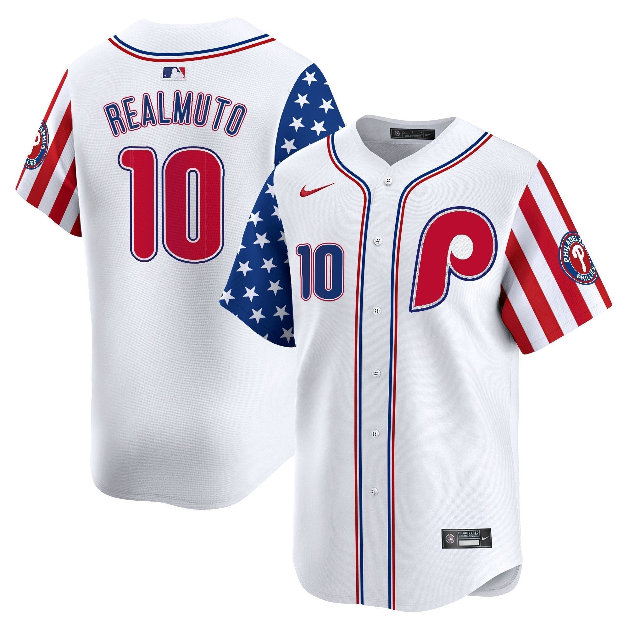 Phillies 2025 Independence Day Vapor Premier Limited Jersey - All Stitched