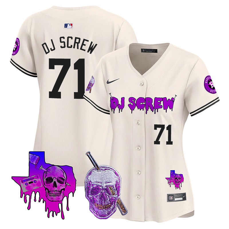 Women's Astros DJ Screw Vapor Premier Limited Jersey - All Stitched