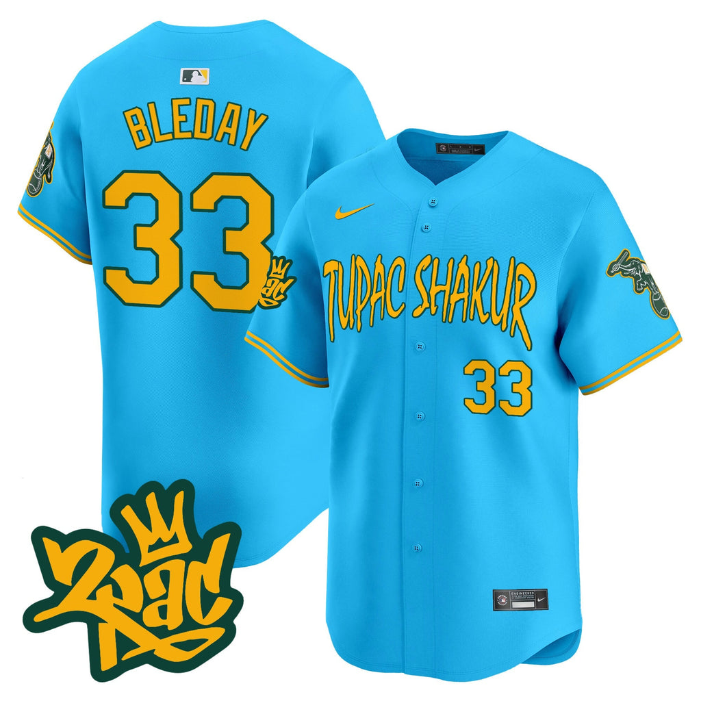 OAK Tupac Shakur Vapor Premier Limited Jersey - Stitched