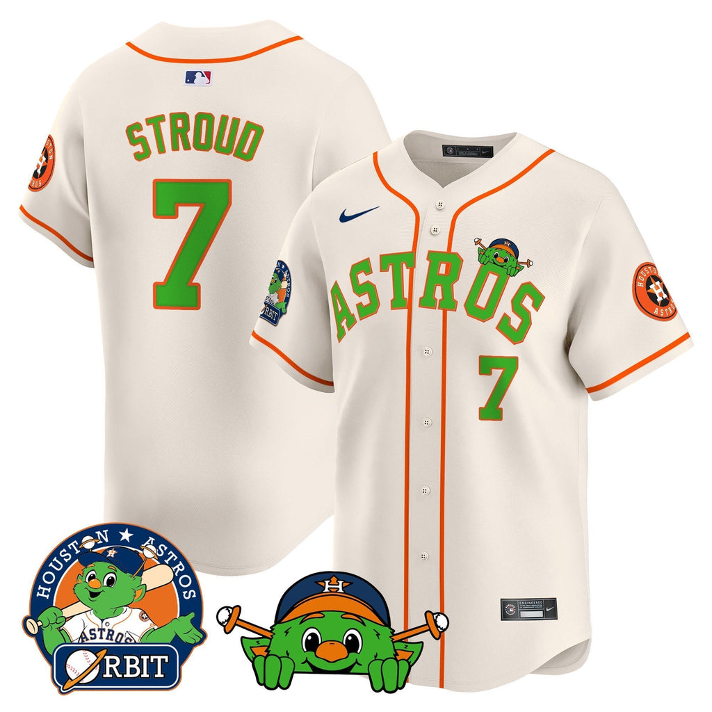 Astros Orbit Patch Vapor Premier Limited Jersey V3 - All Stitched