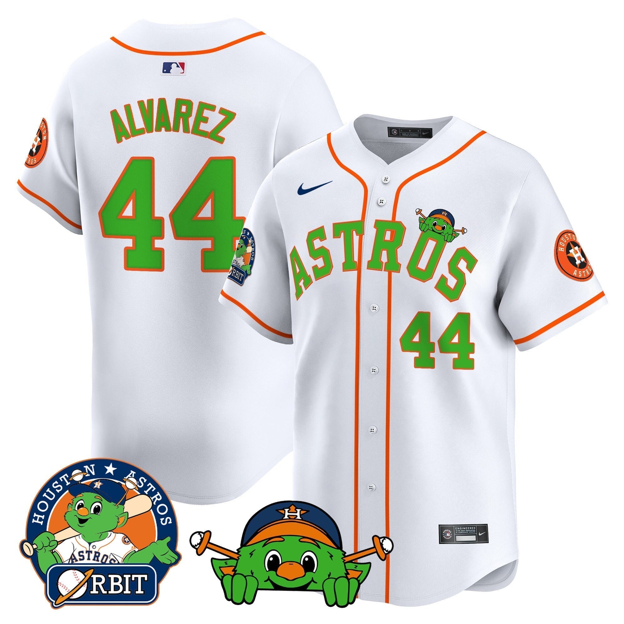 Astros Orbit Patch Vapor Premier Limited Jersey V3 - All Stitched