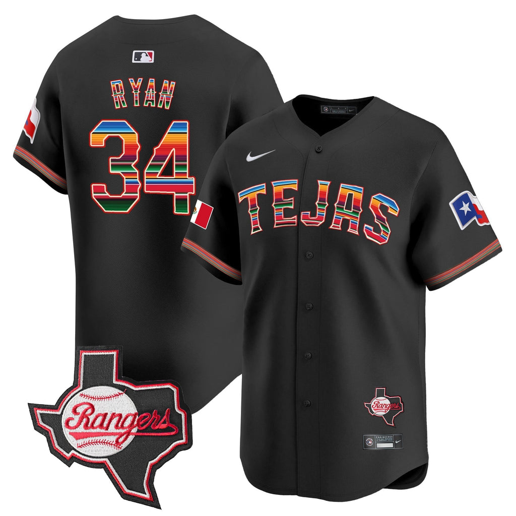 TEX Mexico Texas Patch Vapor Premier Limited Jersey - Stitched
