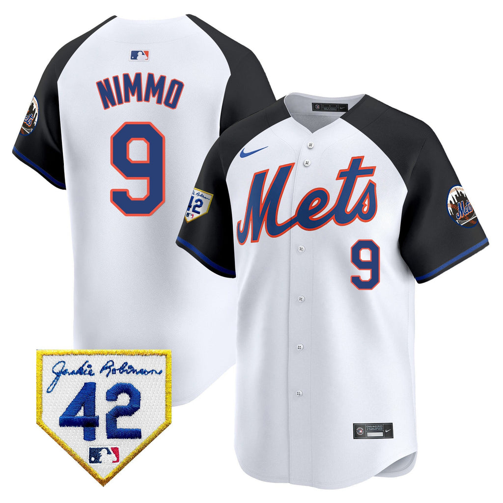 NYM Jackie Robinson Patch Vapor Premier Limited Jersey - Stitched
