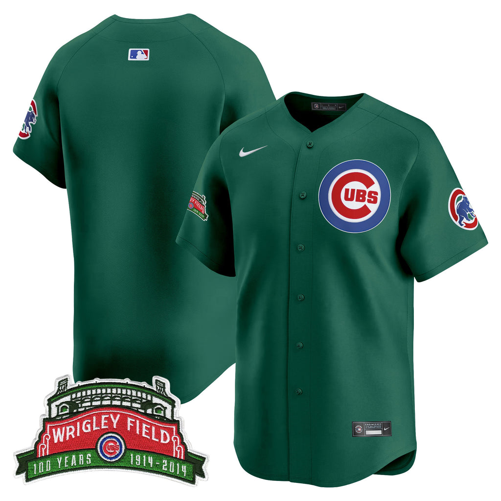 Men's Chicago Cubs Wrigley Field Style Vapor Premier Limited Jersey - All Stitched