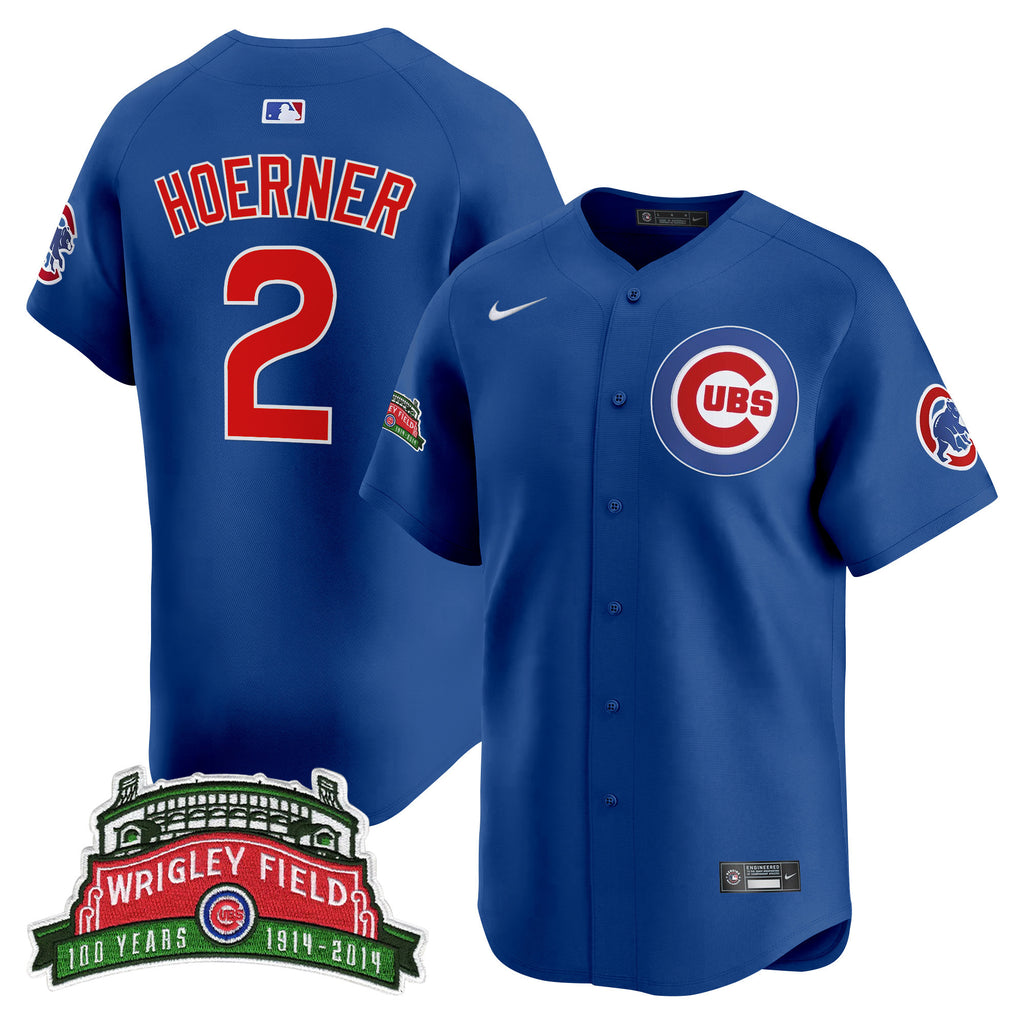 Men's Chicago Cubs Wrigley Field Style Vapor Premier Limited Jersey - All Stitched
