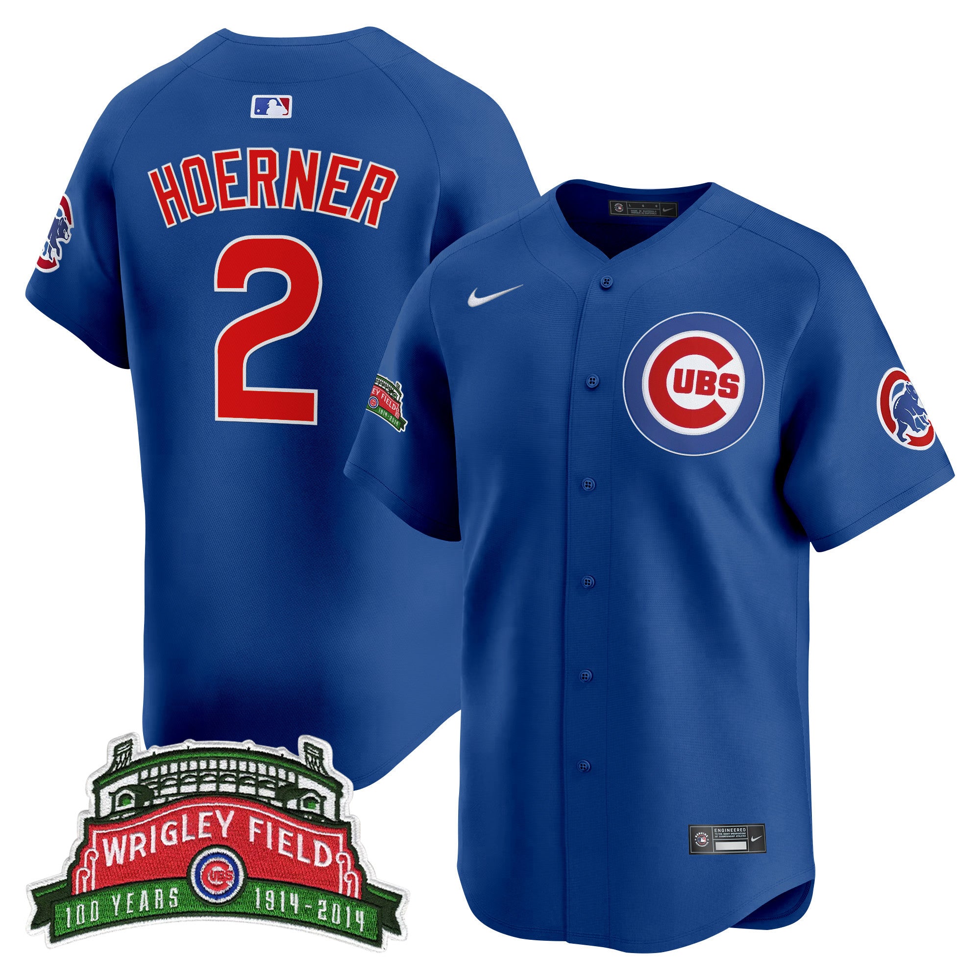 Men's Chicago Cubs Wrigley Field Style Vapor Premier Limited Jersey - All Stitched