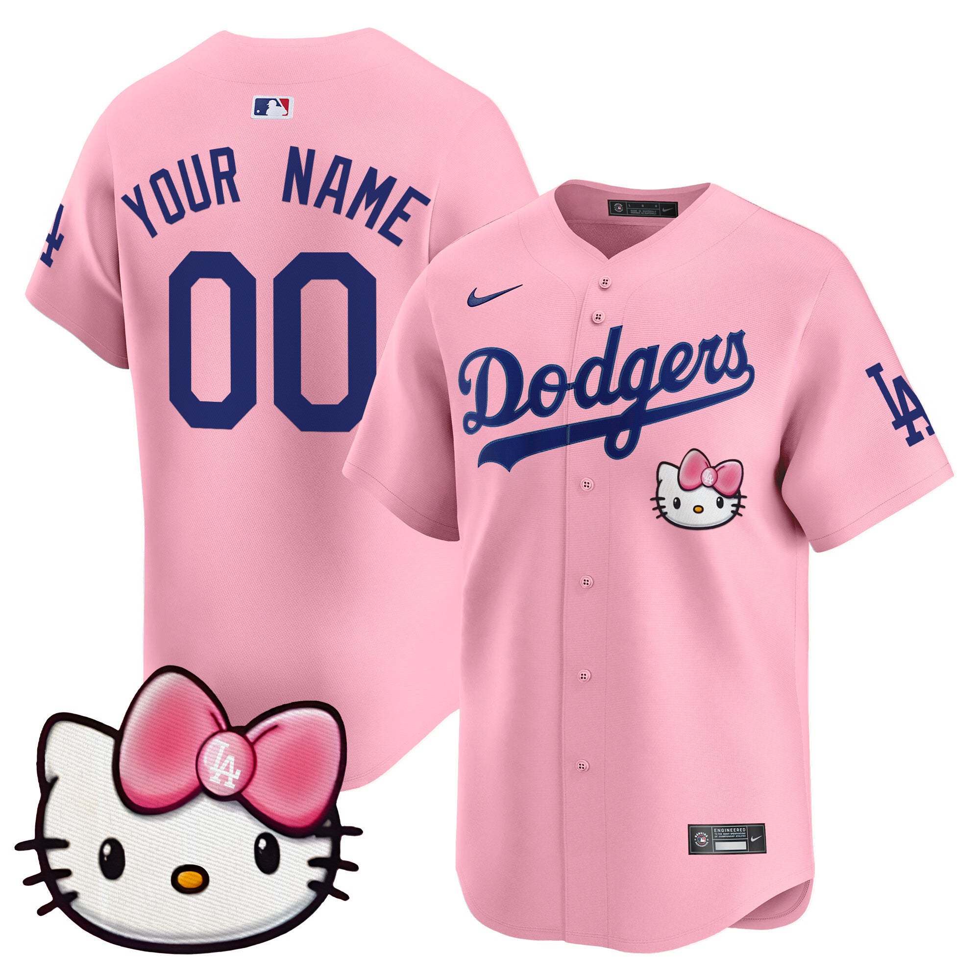 Dodgers 2025 Hello Kitty Vapor Premier Limited Custom Jersey  All Stitched