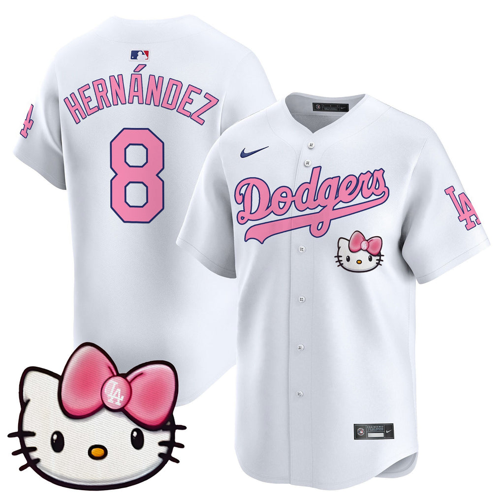 Unisex Dodgers 2025 Hello Kitty Vapor Premier Limited Jersey  All Stitched