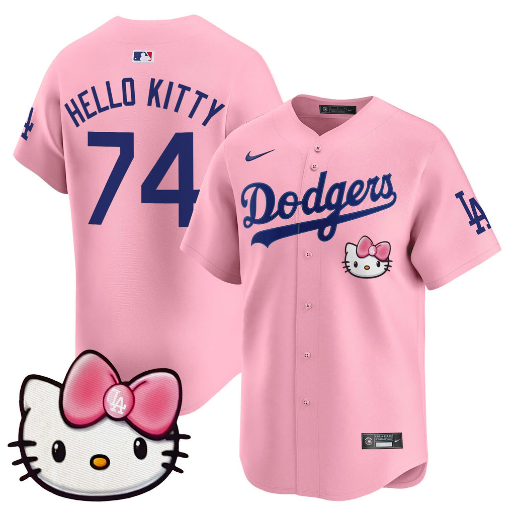 Unisex Dodgers 2025 Hello Kitty Vapor Premier Limited Jersey  All Stitched