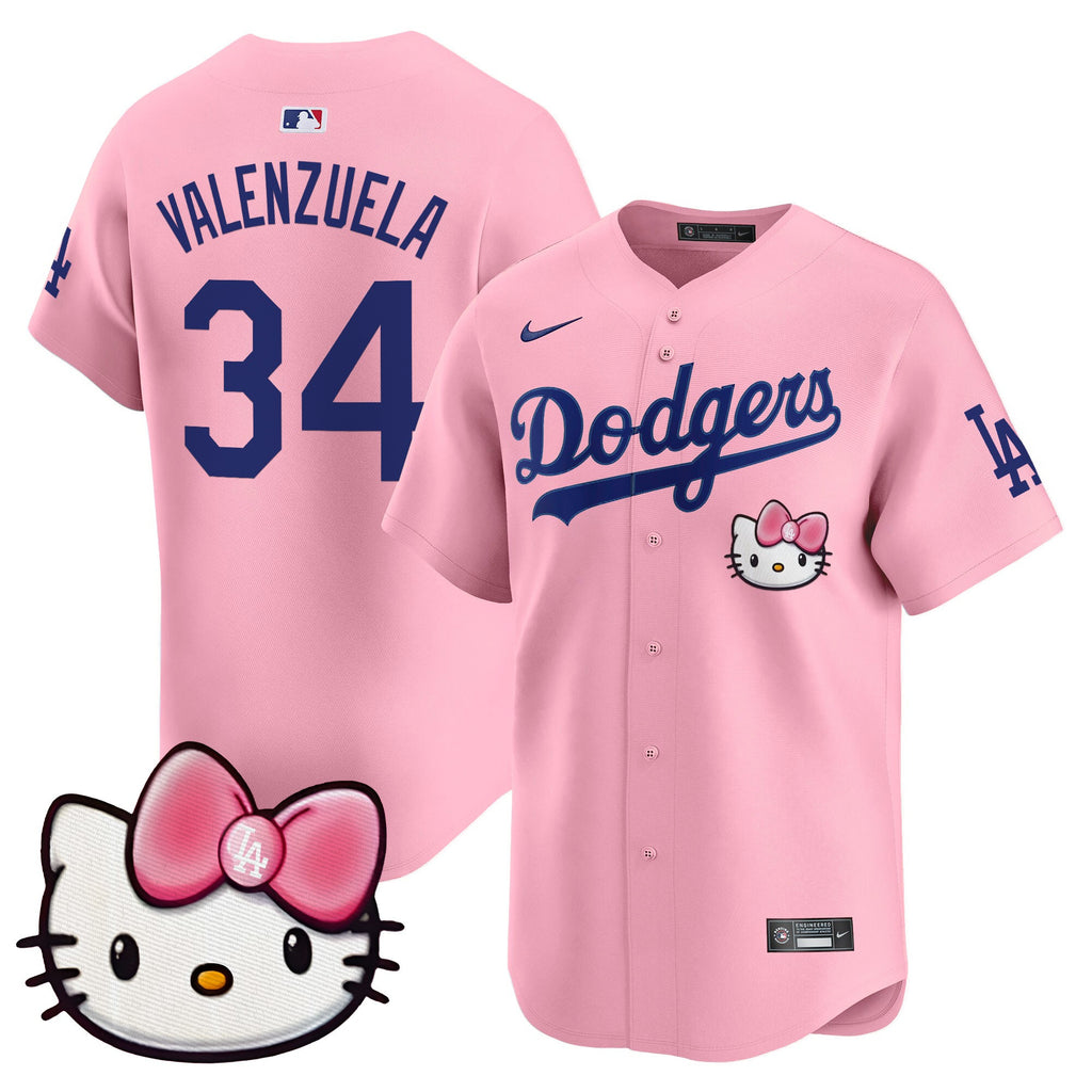 Unisex Dodgers 2025 Hello Kitty Vapor Premier Limited Jersey  All Stitched