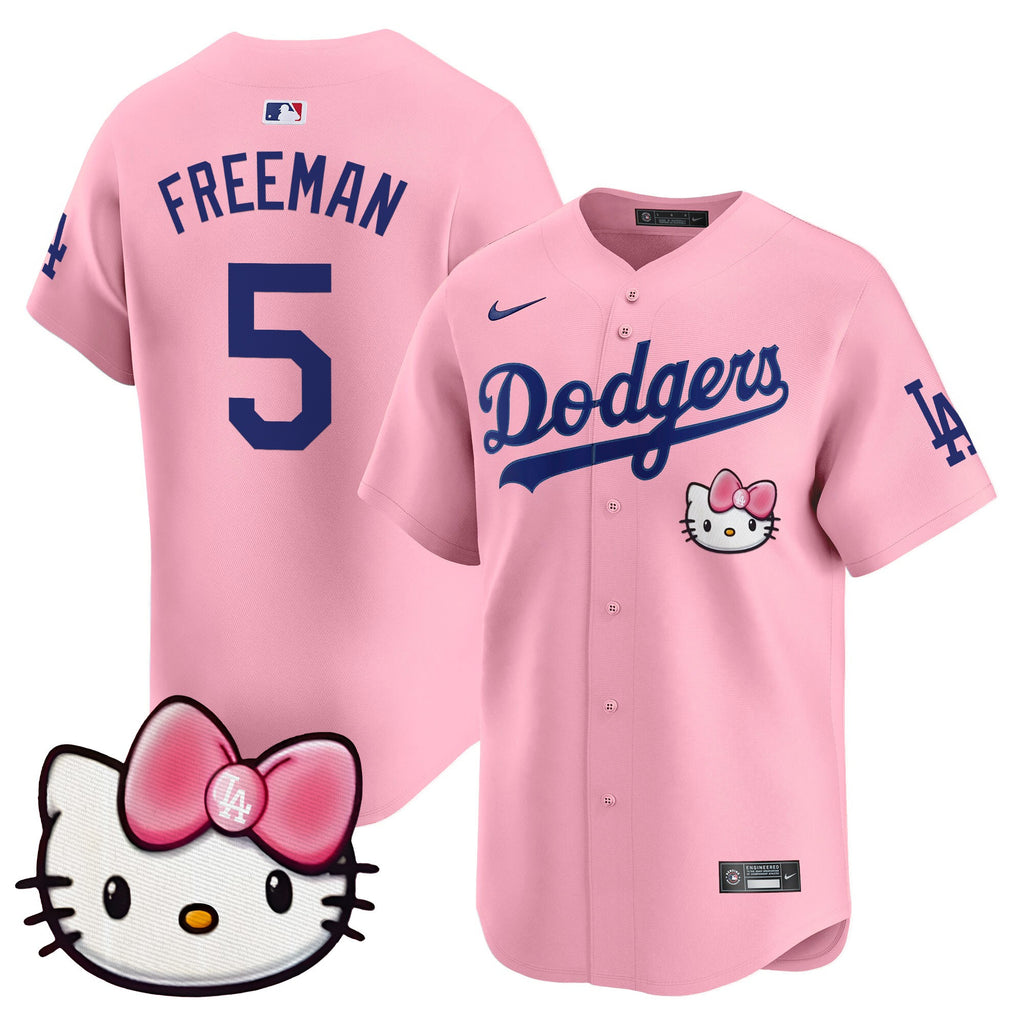 Unisex Dodgers 2025 Hello Kitty Vapor Premier Limited Jersey  All Stitched