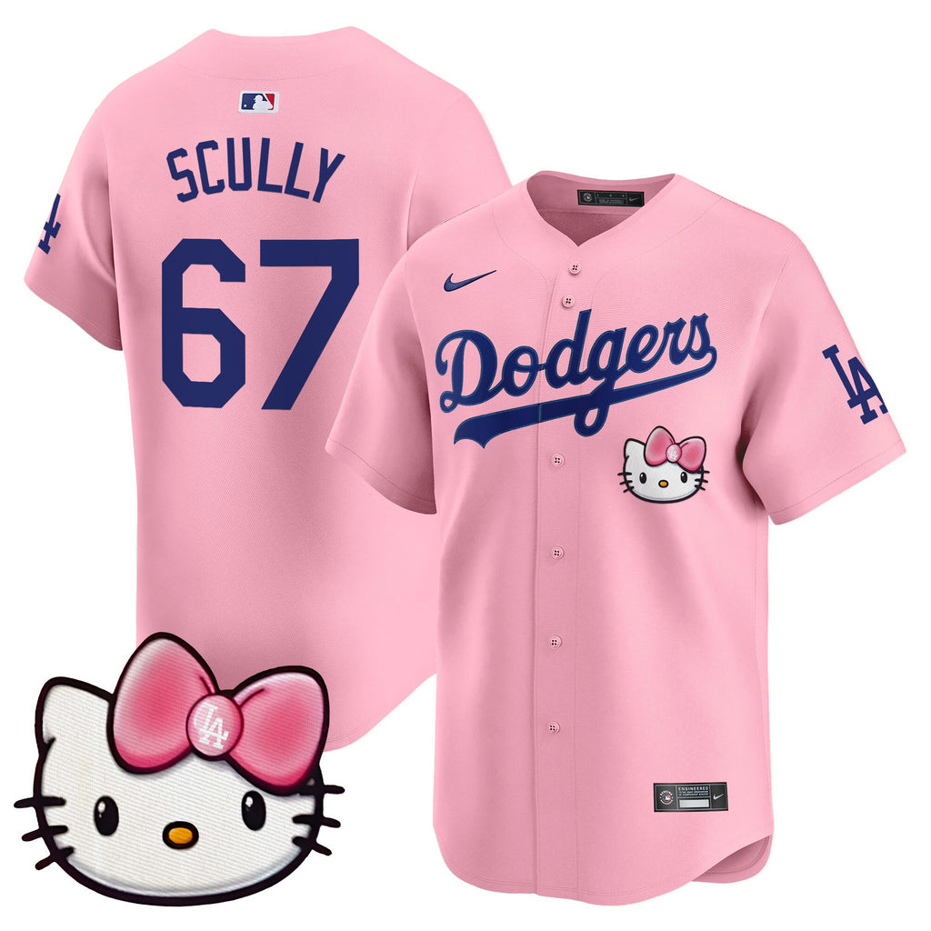 Unisex Dodgers 2025 Hello Kitty Vapor Premier Limited Jersey  All Stitched