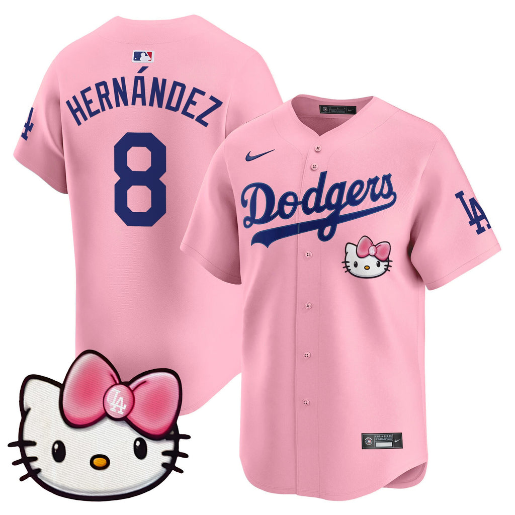 Unisex Dodgers 2025 Hello Kitty Vapor Premier Limited Jersey  All Stitched