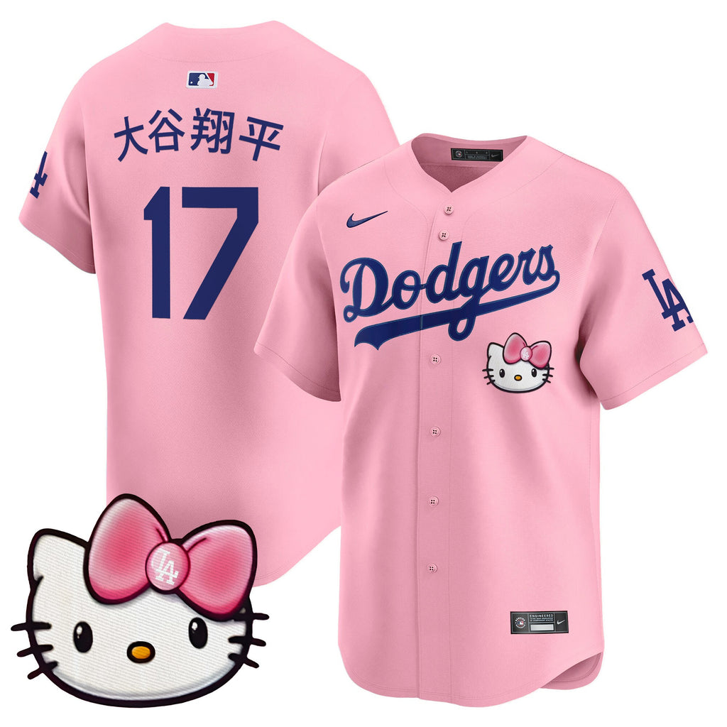 Unisex Dodgers 2025 Hello Kitty Vapor Premier Limited Jersey  All Stitched