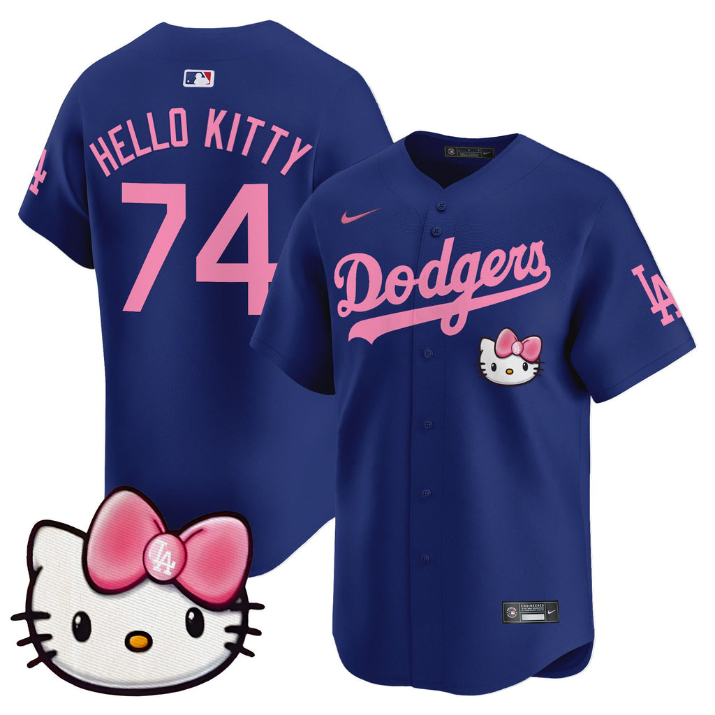 Unisex Dodgers 2025 Hello Kitty Vapor Premier Limited Jersey  All Stitched