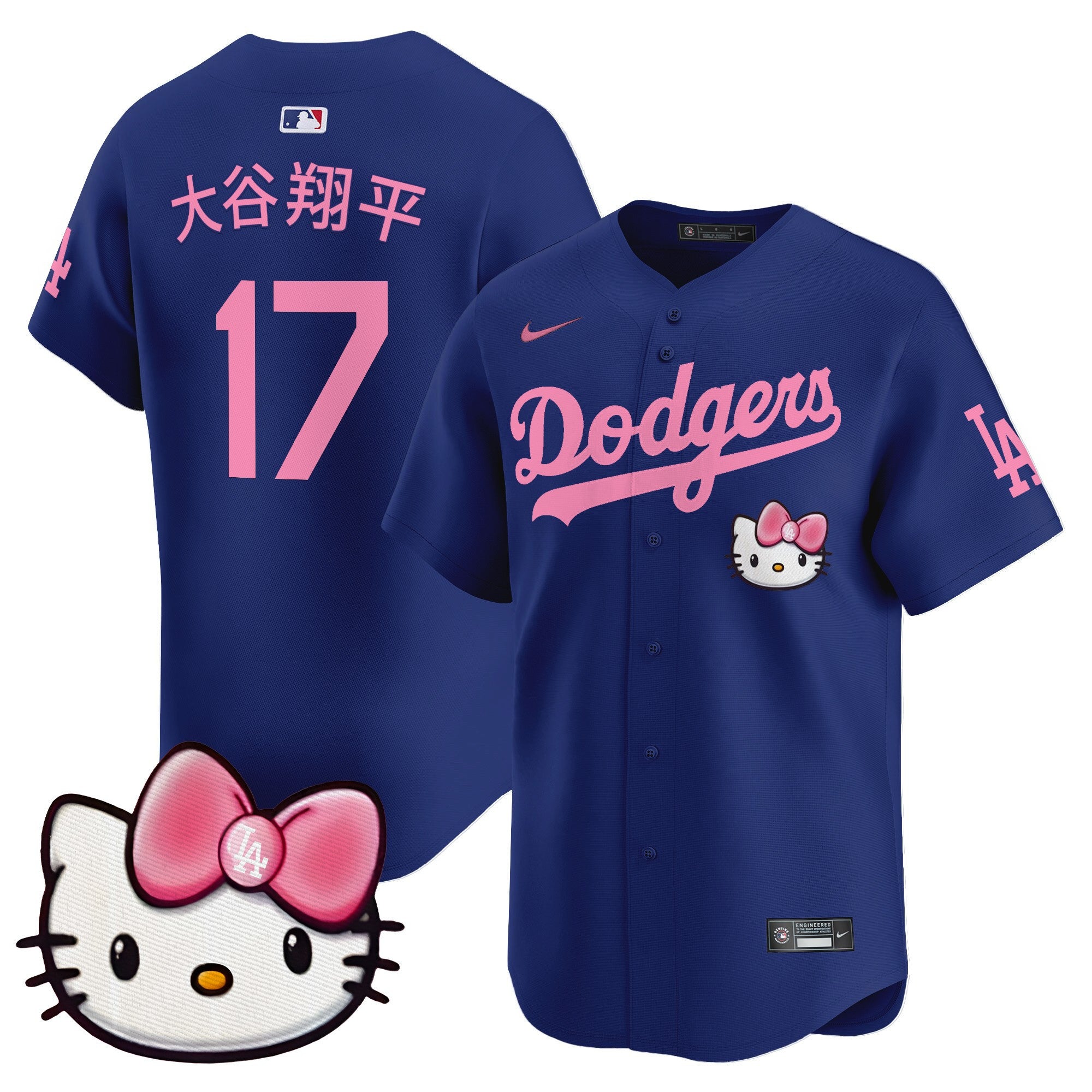 Unisex Dodgers 2025 Hello Kitty Vapor Premier Limited Jersey  All Stitched